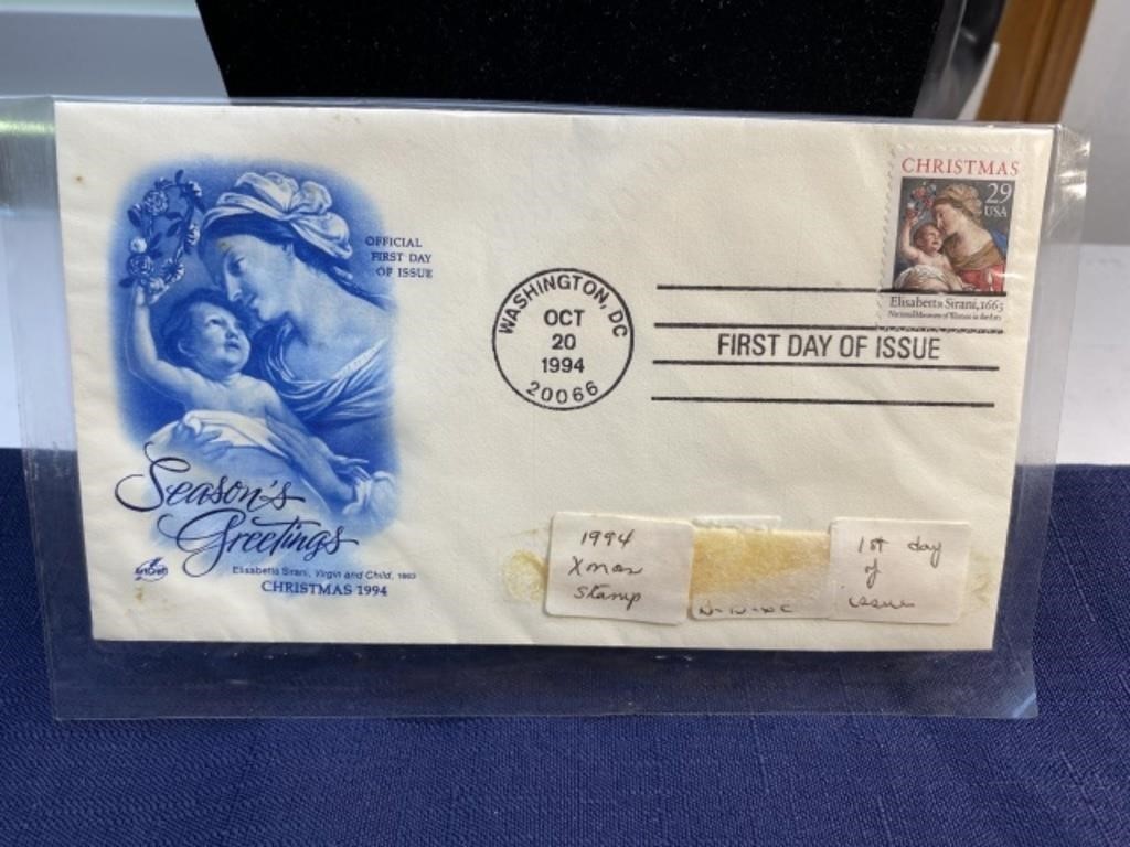 1994 Christmas stamp first day of issue envelope