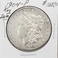 1904-P Morgan Silver Dollar Coin KEY DATE
