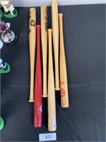 Mini Collectors Baseball Bats.