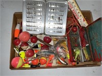 Bobbers and miscellaneous fishing tackle