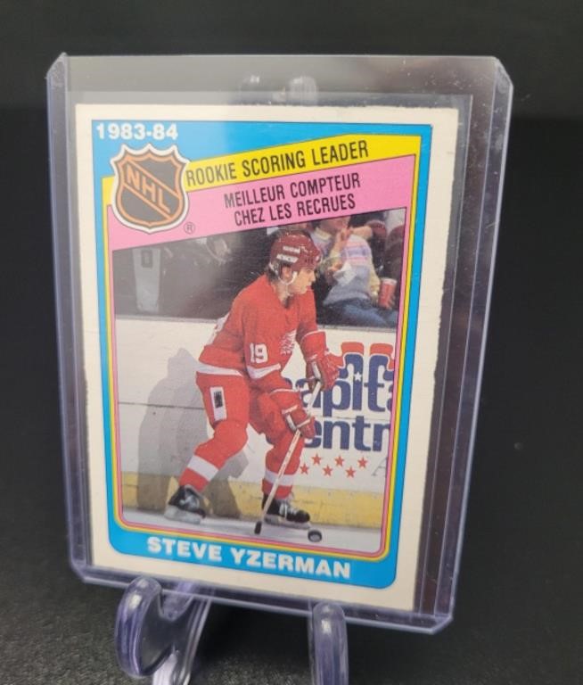 1983-84 O Pee Chee, Steve Yzerman Scoring Rookie