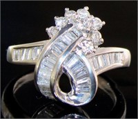 Platinum 1.03 ct Natural Brilliant Diamond Ring