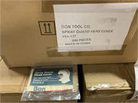 Case of 500 Bon Spray Guard Head Covers x 2