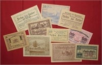 1920's Austria Hellers Emergency Notes