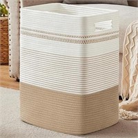 SIXDOVE Laundry Hamper, Large Woven Rope Tall