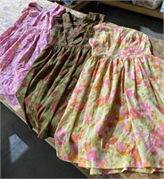 3 Hand Made Vintage Dresses