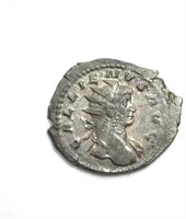 253-268 AD Gallienus Silvering AU+ AR Anton