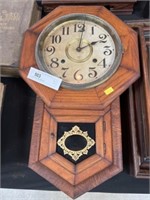 Ansonia Oak Cased Wall Clock