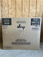 Case of 1000 Dart Hot or Cold Insulated Cups
