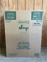 Case of 500 Dart Hot or Cold Insulated Cups