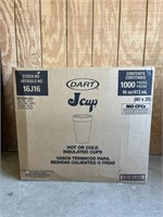 Case of 1000 Dart Hot or Cold Insulated Cups