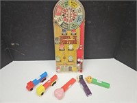Vintage Pez  & Toy Pinball Machine