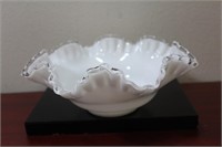 A Fenton Silver Crest Bowl