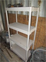 Plastic storage shelf