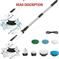 Electric Spin Scrubber  Cleaning Brush