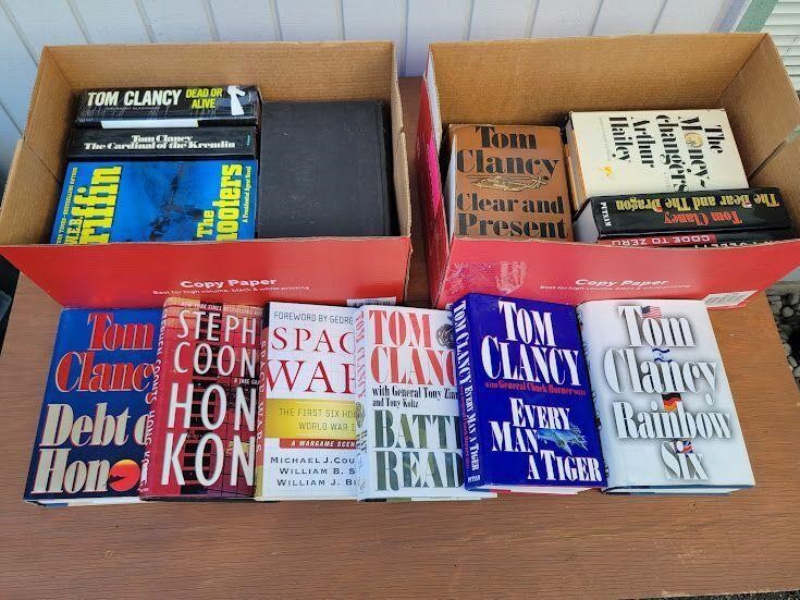 Tom Clancy, Coontz, Follet Hardcover Books