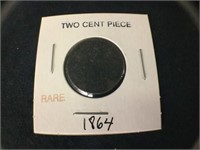 RARE 1864 Two Cent Piece