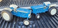 Two Ertl Ford Die Cast Replica Farm Tractors