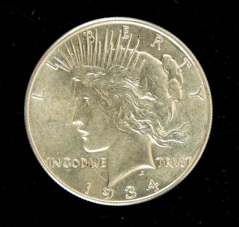 Coin 1934(P) Peace Dollar-BU