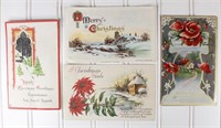 (4) Christmas Post Cards (Circa 1917)