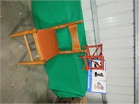 RED OUTDOOR STAND, CHAIR