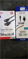 DVI D DUAL LINK CABLE & 4FT SYNC & CHARGE CABLE