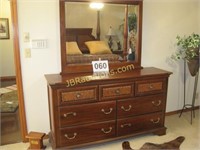DRESSER ALL WOOD BY VAUGHAN BEVILLED MIRROR