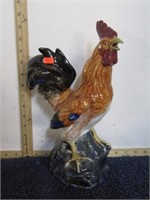 POTTERY ROOSTER STATUE