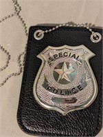 New Detective Badge, belt clip and chain