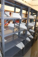 Lot 4 Adjustable Gray Shelving Units w Dividers