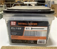 Grip Rite drywall screws number 6X1 5/8in APPROX