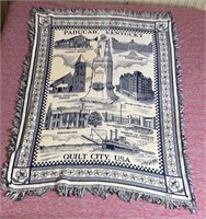 1993 Paducah, KY Quilt City, USA Throw Blanket