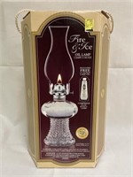 Used oil lamp with original box