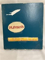 Vintage Playskool workboard jig-saw puzzles