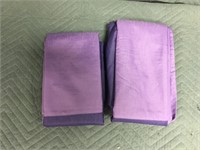 2 Purple Curtain Panels