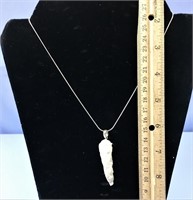 Sterling silver chain with an imported bear/wolf/e