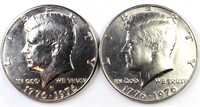 1976 P & D Kennedy Half Dollars