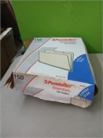 150  File Folders  (letter size) box damage
