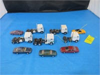 5 Bekin Tractors with Cars