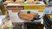 Copper chef, electric skillet, new
