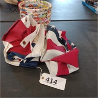 Basket with Flags