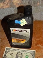 Accel 10W-40 Motor Oil 1qt FULL