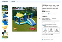 N2163  Sportspower Bounce House, Ball Pit