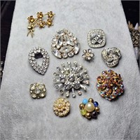 Vintage/Antique Rhinestone/Crystal Buttons, More