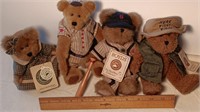 6”, 7”, 9” Group of 4 Boyd’s Collectors Bears.