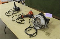 (2) Black & Decker Drills & Circular Saw, Work