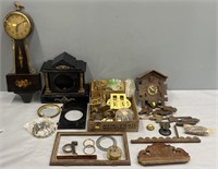 Clock Cases & Parts Lot Collection
