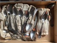 Lot of Silver Plate Serving Spoons.