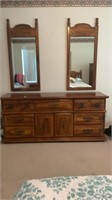 Triple full size dresser with mirrors 70 Inches