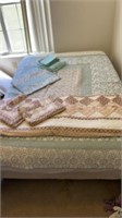 2-Queen size bedspreads and pillow shams summer